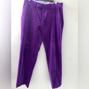 Polo Golf Ralph Lauren Corduroy Pants Mens 32X32 Purple Cotton Sport